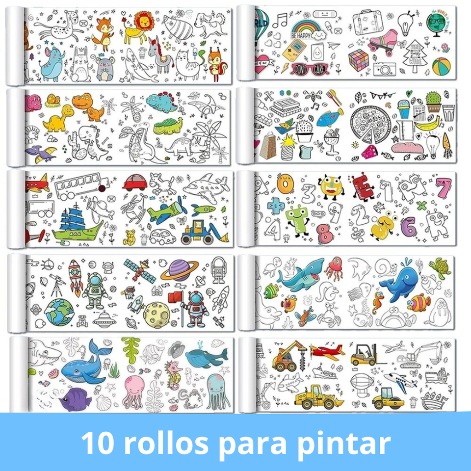 Rollo de dibujo para niños - ¡Pintura creativa y Divertida!