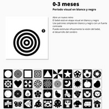 Tarjetas sensoriales visuales para el desarrollo del cerebro del bebé