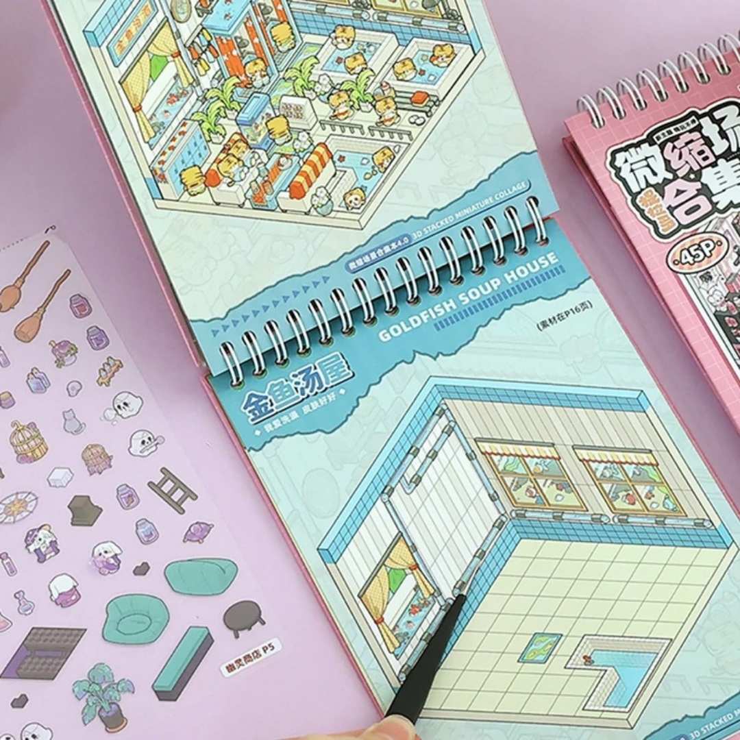 StickerWorld™ – Libro de stickers para crear historias