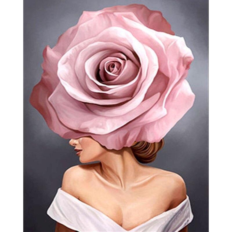 Pintura por números - Flower Woman