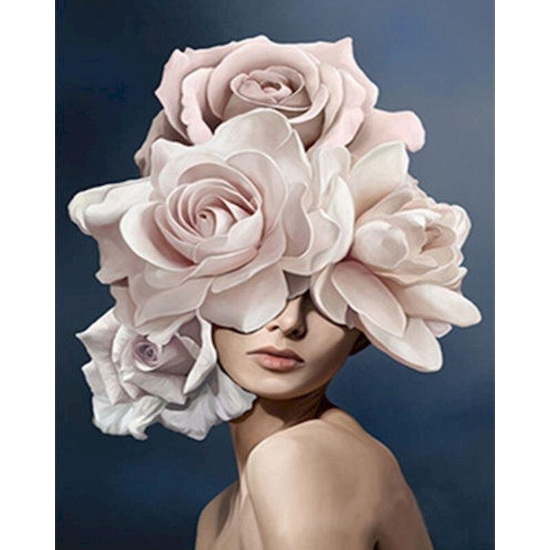 Pintura por números - Flower Woman