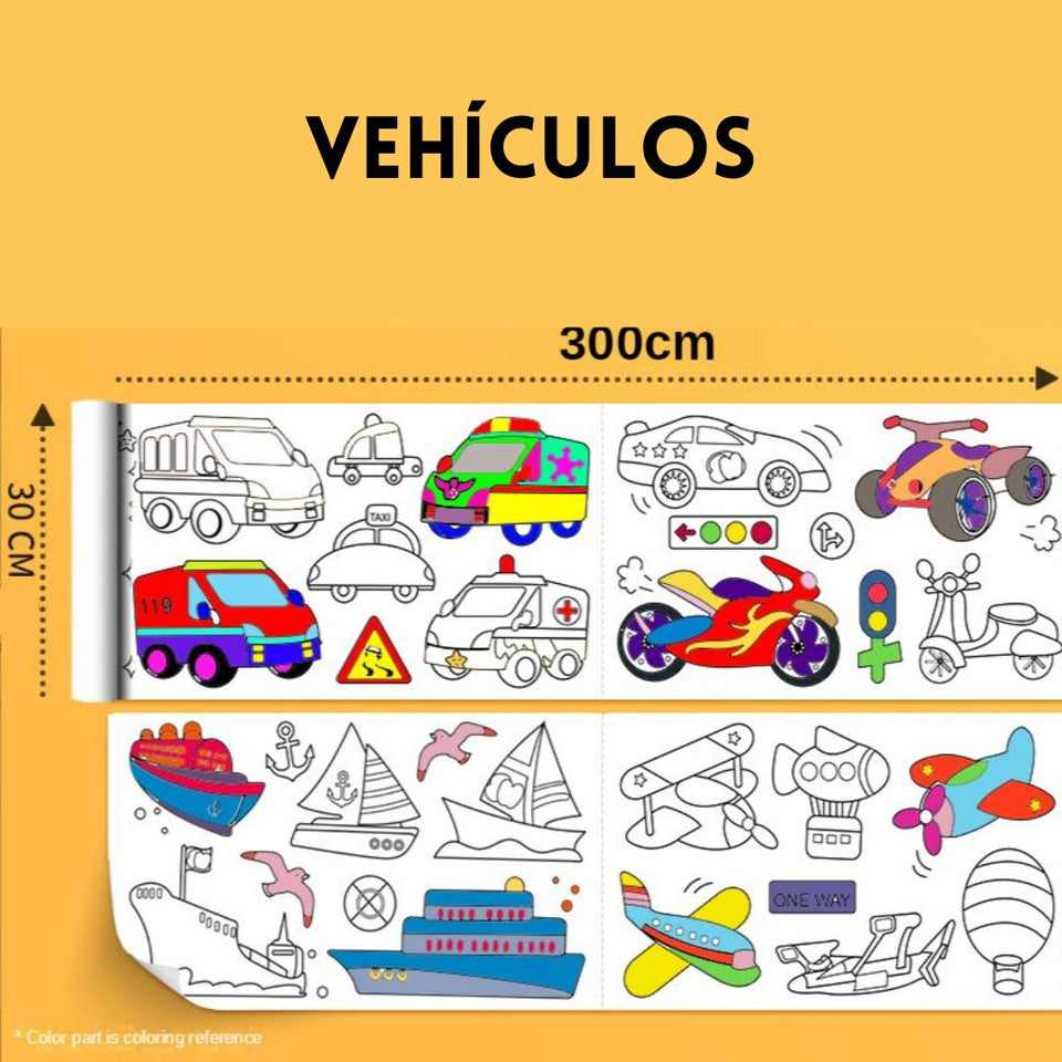 Rollo de dibujo para niños - ¡Pintura creativa y Divertida!
