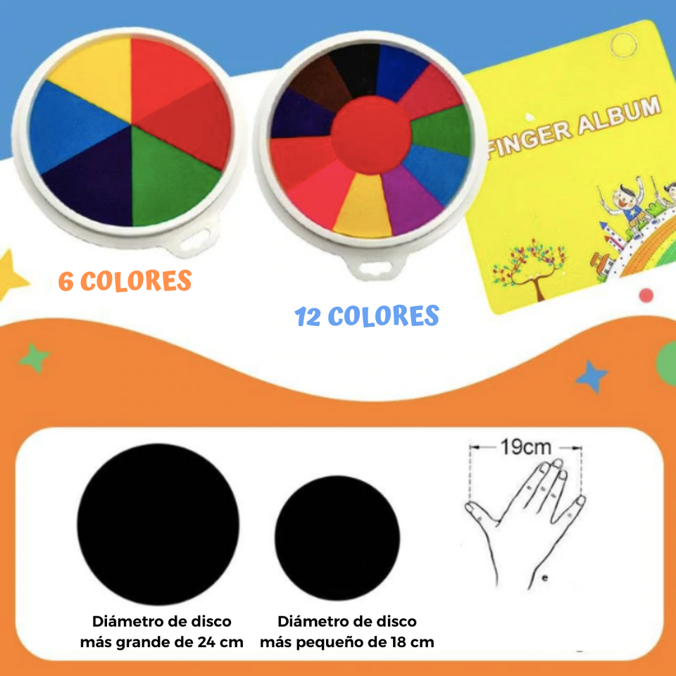 Funnyfingers™ - Kit de pinturas de dedos para niños